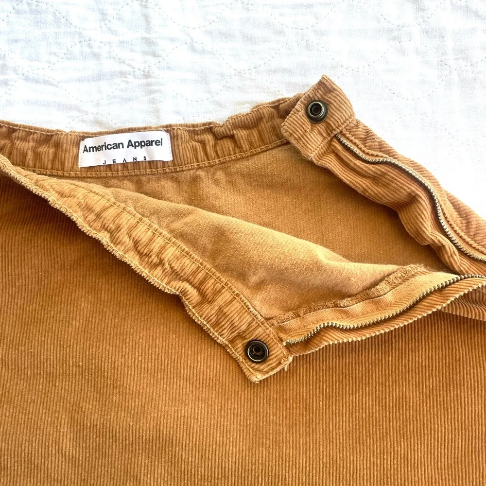 American Apparel Tan Mini Skirt‎